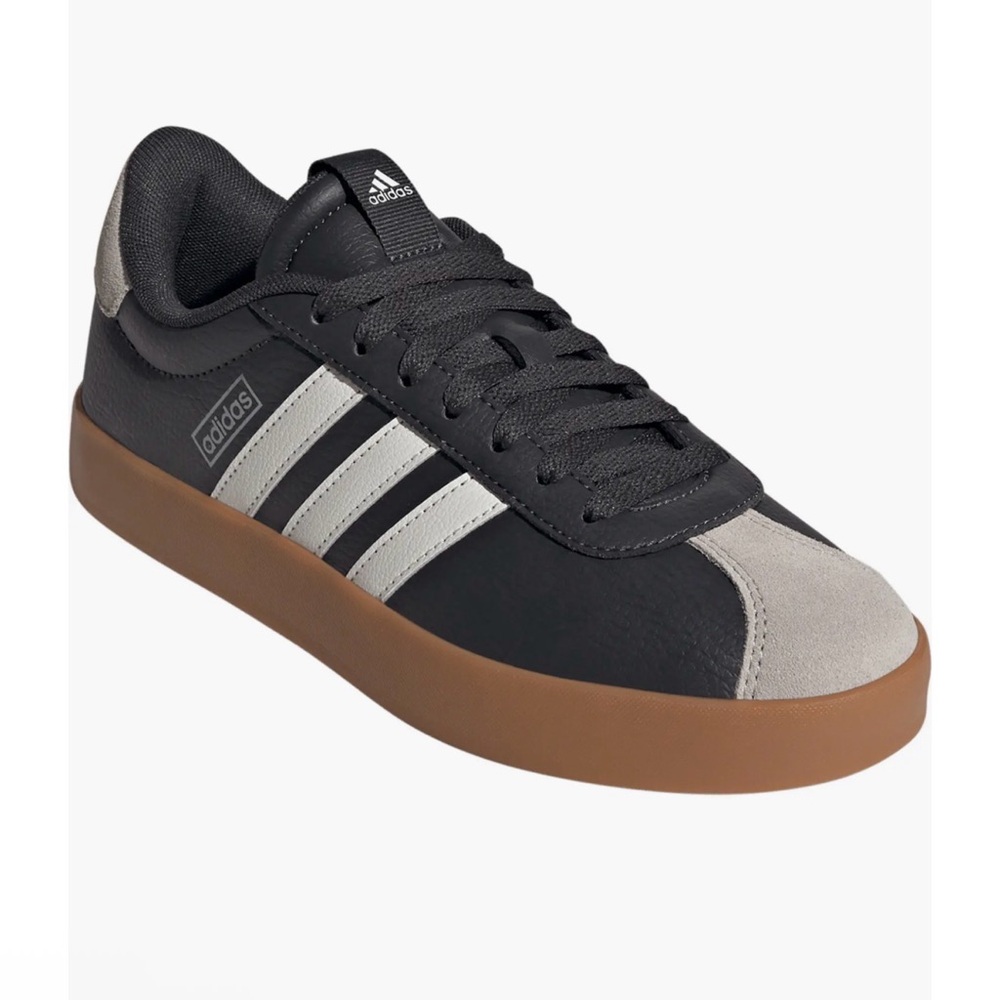 Adidas VL Court Base Sneaker Black White Gray 8 Men’s 9 women’s